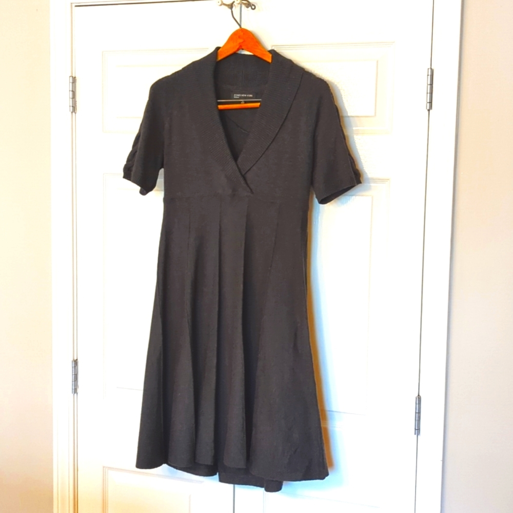 Charcoal short sleeve sweater dress size M